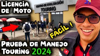 Así pasas la PRUEBA DE MANEJO del Touring para tener Licencia de Moto de Lima NUEVO CIRCUITO 2024 [upl. by Leuams631]