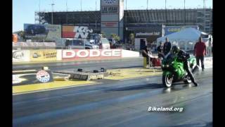 2012 Kawasaki ZX14R Traction Control Demonstrated [upl. by Halsy]