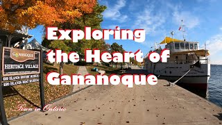 Gananoque in Autumn Fall Colors and Scenic Waterfront Attractions 2024 [upl. by Thorsten595]