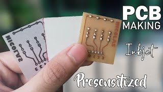 DIY PCB  Single Sided Presensitized PCB  PCB Making [upl. by Ardnola]