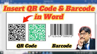 How to Insert QR Codes and Barcodes in Word  Step by Step Tutorial  Zeeinfotech [upl. by Elatnahs]