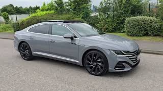 2023 Volkswagen Arteon 20 TSI RLine DSG Moonstone Grey Pan Roof [upl. by Ydnas]