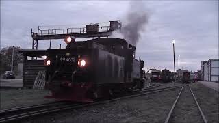 99 4652 und Lok 33 im Bahnhof Klostermannsfeld  Benndorf [upl. by Yrekaz]