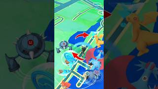 Metagross  dragonite  Salemence in same place shorts rare spawn catch dragon ultragoo game [upl. by Aivirt614]