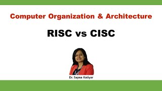 RISC vs CISC  Difference between RISC and CISC  Computer Organization amp Architecture [upl. by Deina]