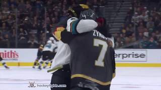 Evander Kane vs Valentin Zykov Sep 29 2019 [upl. by Anayra]