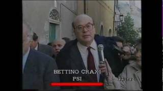 Bettino Craxi in visita a Stella il paese di natale di Pertini [upl. by Ferdy805]