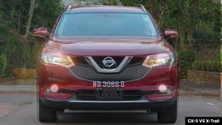 Mazda CX5 vs Nissan XTrail  Comparison series [upl. by Yreneh408]