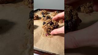 blueberry breakfast cookies packed with chia flax and oats 🫐 healthyrecipes [upl. by Talyah]