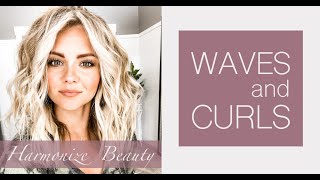 Waves and curls Hair tutorial [upl. by Angeline]