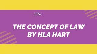 LESSON 12 THE CONCEPT OF LAW BY HLA HART [upl. by Ritchie]