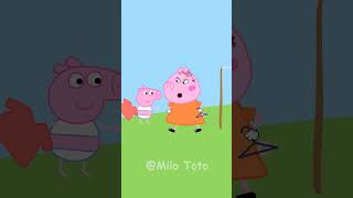 Peppa Hanging Cloths funny animation peppapig cartoon xuhuong humour doublage [upl. by Lorant332]