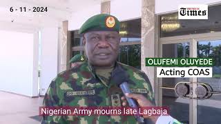 Nigerian Army mourns late Lagbaja [upl. by Tuinenga]