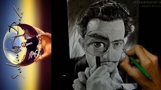 Salvador Dalí Drawing Portrait [upl. by Luhe]