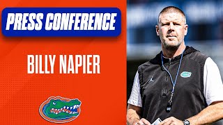 Billy Napier Talks LSU DJ Lagway amp Scott Stricklin Support  Florida Gators Football [upl. by Lawtun]