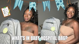 LET’S PACK BABY HOSPITAL BAG  HOSPITAL BAG CHECKLIST  37 WEEKS PREGNANT 🤰🏾 [upl. by Yrocej817]