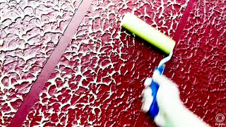 Wall putty texture latest painting design waterproof wall [upl. by Nodanrb823]