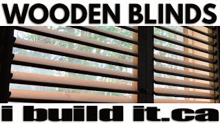 How To Make Wooden Window Blinds [upl. by Anelhtac]