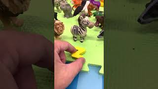 Matching Letters with Zoo Animal Toys [upl. by Staw]