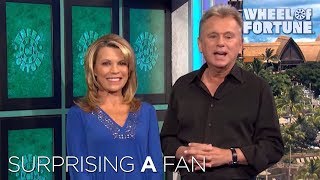 Pat amp Vanna Surprise Terminally Ill Superfan  Wheel of Fortune [upl. by Anilra]