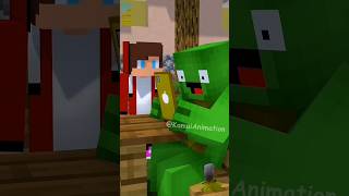 HELP Golden Mikey Meteorite Impact  MAIZEN Minecraft Animation shorts minecraft minecraftshorts [upl. by Melnick]