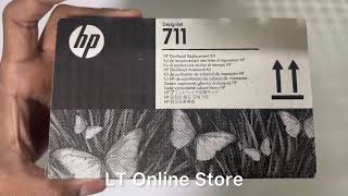 HP DesignJet 711 Printhead with Starter Cartridge [upl. by Moazami503]