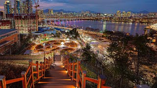 Gangnam Walk and Beautiful Night View of Seoul City  Korea Solo Travel 4K HDR [upl. by Phyllis]