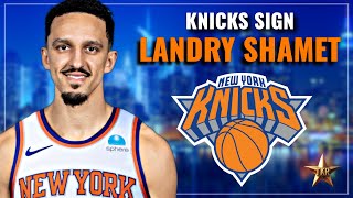 Knicks Planning MAJOR Move NY Signs Landry Shamet To Roster  Knicks News [upl. by Anad365]