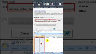 Civil 3D Station Offset Northing Easting to Excel Civil3D Station autocad Excel Offset NE XY [upl. by Andre301]
