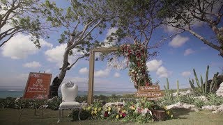 Beautiful Clifftop Wedding Venue  Puri Bhagawan Jimbaran – Bali [upl. by Pussej972]