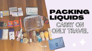 How to Pack Travel Toiletries For CarryOn Only Travel  What’s In My Bag  Minimalist Travel [upl. by Einahpehs]