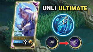 21 KILLS KARRIE NEW BUILD UNLI ULT TURNS INTO A KILLING MACHINE😱 UNLIMITED ULT HACK  MLBB [upl. by Nylirem]