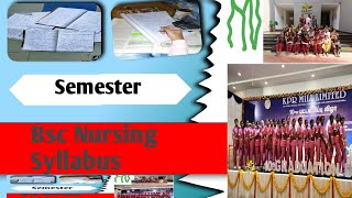 Bsc Nursing Syllabus 2025 Semester wise up bsc nursing syllabus kya hai [upl. by Harday995]