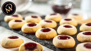 Das einfachste Engelsaugen Husarenkrapfen Rezept  Beste Weihnachtskekse selber backen [upl. by Marven]