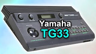 YAMAHA TG33  Ambient arpeggiator soundscape  Synth demo [upl. by Heimer]