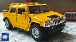 Hummer H2 SUT Pickup Truck Diecast Model Car Unboxing amp Review Kinsmart Toy Company [upl. by Morril]