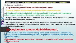 SMMM BİLGİ NOTU 2024 003 7524 Sayılı Kanunla Vergi Kanunları İle Bazı Kanunlarda Değişiklik Yapıldı [upl. by Fleece204]