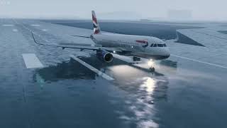 Landing in Heathrow Storm Bert [upl. by Arleta472]