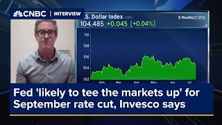 Fed likely to tee the markets up for September rate cut Invesco says [upl. by Dinsmore180]