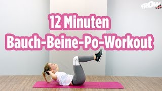 12 Minuten BauchBeineWorkout  Daria zeigt wie einfach es ist fit zu bleiben [upl. by Gibrian]