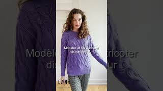 TRICOT Pullover quotPRISCILLAquot tricoté avec le fil CASHMERE de Lang Yarns  RoseMoutoncom [upl. by Tommie]