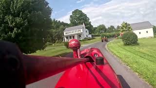 Pocono Old Time Tractor Club Ride out for breakfast dayMet Nascar Driver Anthony Alfredo [upl. by Lauro]