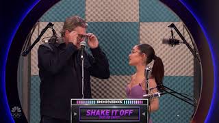 Ariana Grande plays Slay It Don’t Spray It on That’s My Jam with fellow Coaches Shake it Off [upl. by Gonnella]