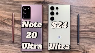 Samsung Galaxy S24 Ultra vs Samsung Galaxy Note 20 Ultra [upl. by Ladnik]