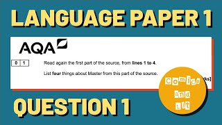 Language Paper 1 Question 1  GCSE exam walkthrough AQA [upl. by Estel]