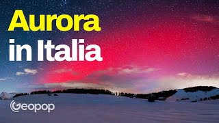 Aurora boreale nei cieli italiani 2 volte in 2 mesi ma comè possibile Spieghiamo il raro fenomeno [upl. by Murrah]