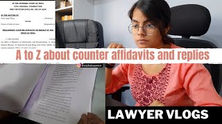 The day when we drafted a counter affidavit for High Court lawyervlogs indianlawyer [upl. by Eitnom402]