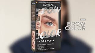 Kit de sprâncene pentru colorare semi  permanentă  Brow Color de la LOréal Paris [upl. by Anitnuahs]