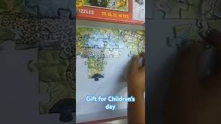 Gift for childrens day  animal puzzle  brain game  puzzle fun shorts youtubeshorts [upl. by Hamo]