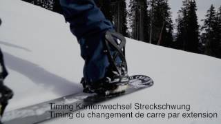 Improve your Snowboard skills  Beuge und Streckschwung gecarvt [upl. by Etteiram161]